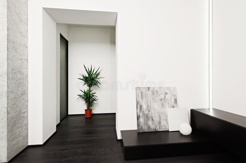 Modern minimalism style hall interior