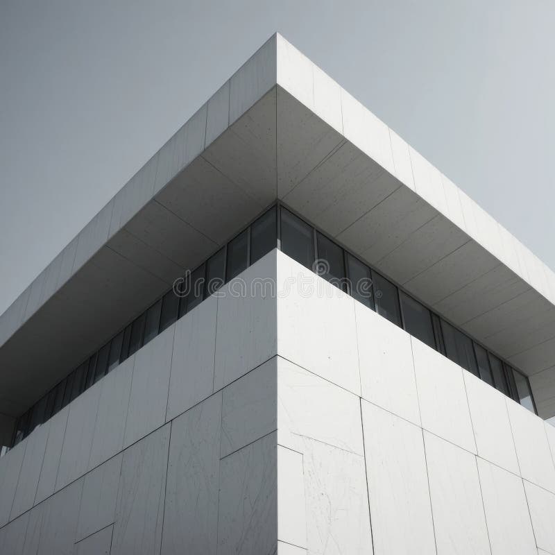 Modern Minimalist Architectural Design royalty free illustration