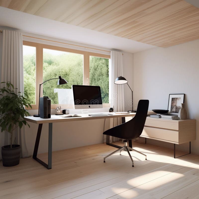 Modern Minimalist Home Office Space Ideas