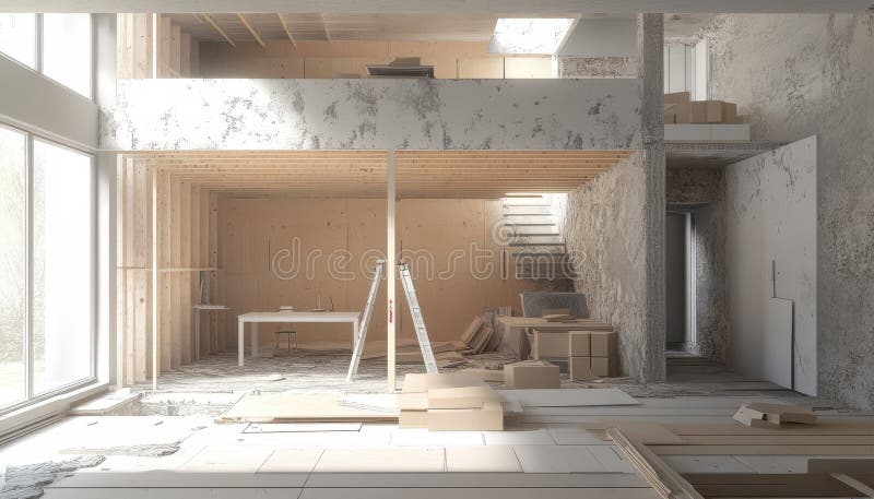 Illustration of Minimalist Home Renovation Planning