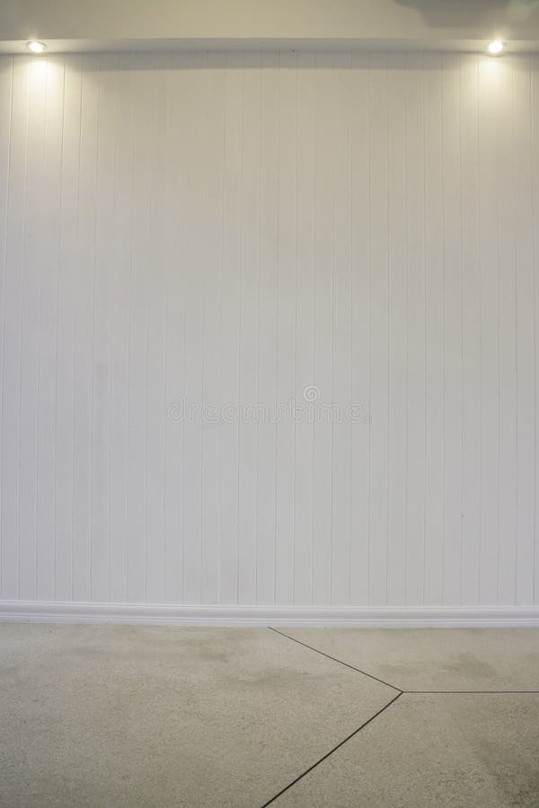 Modern Minimalist Style Interior on White Gray Wall Stock Photo Image