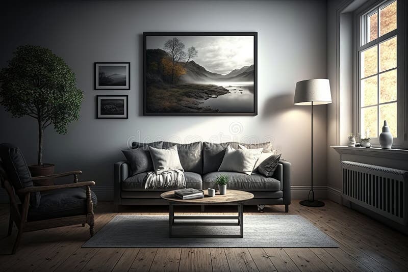 Beautiful view of Minimalist Style Living Room