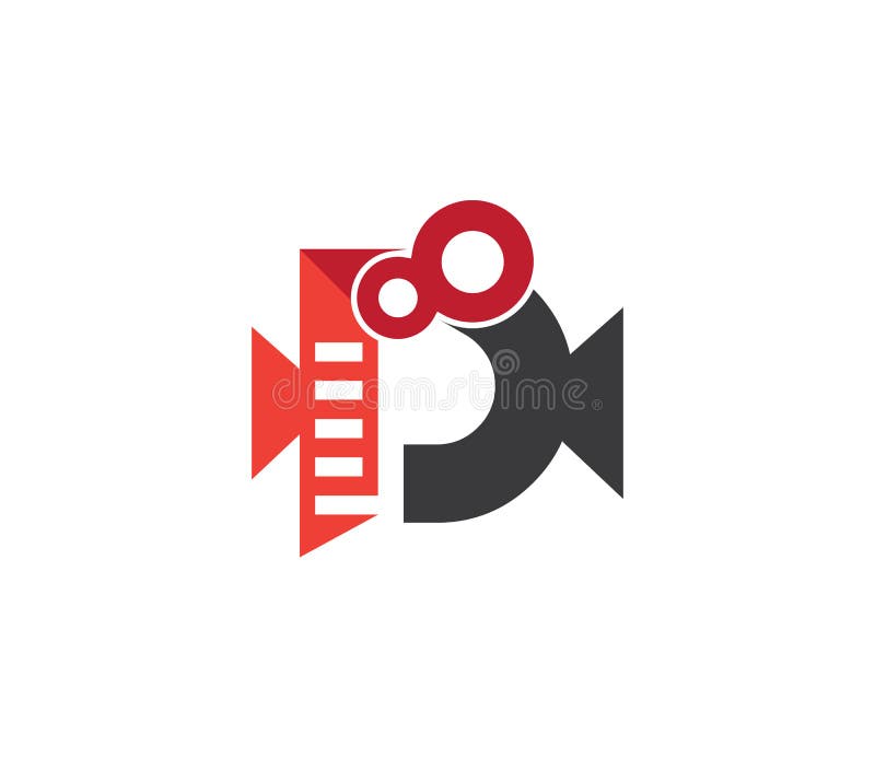 D Alphabet Movies Logo Design Concept