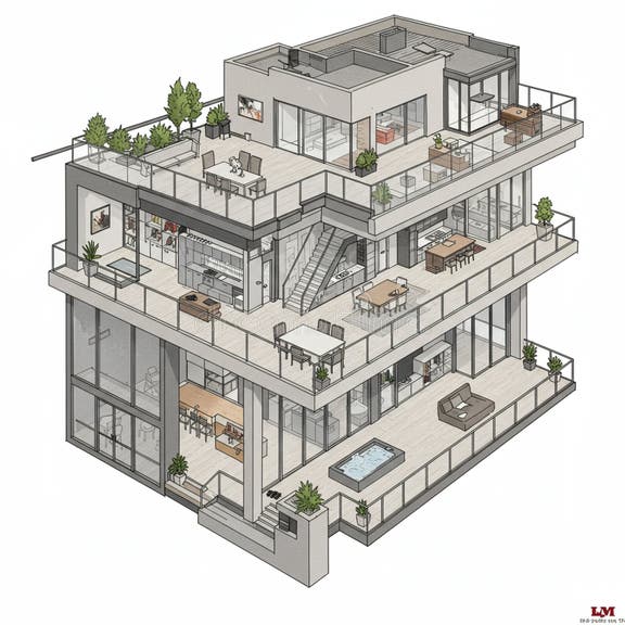 Luxury Garden Towers Connect Loft Living With Nature - Luxury Multi Level Buildings With Gardens