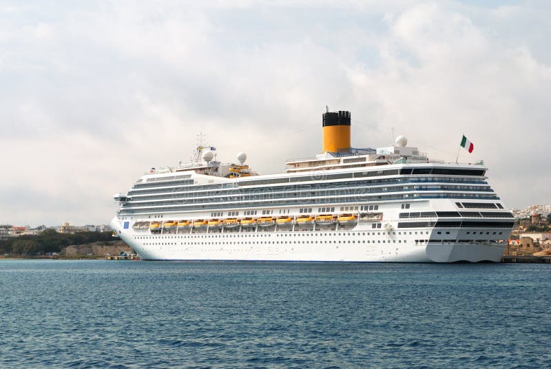 Modern Nautical Passenger Ship Stock Image Image of tourism, trip