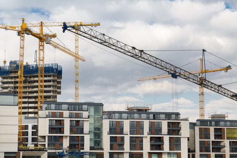 Modern New Homes Under Construction Editorial Stock Image Image of