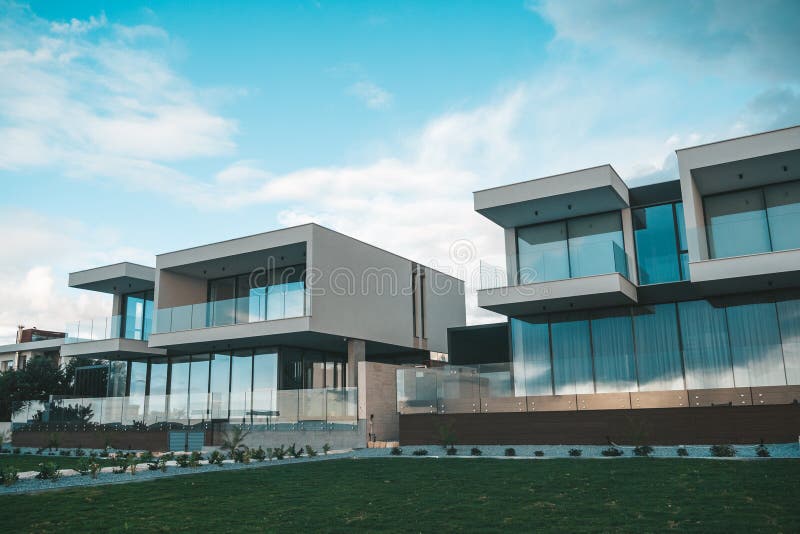 Image showcasing Penthouse with large double height space, anchored at the corner with ...