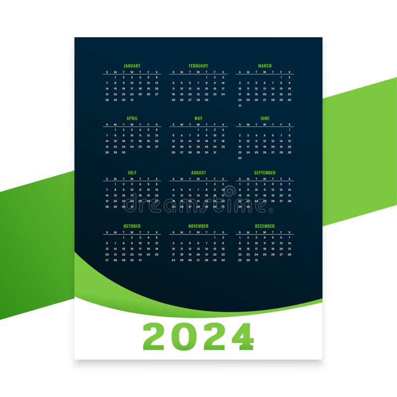 Modern 2025 Calendar Template New Year 2025 Desk Calendar Design Stock