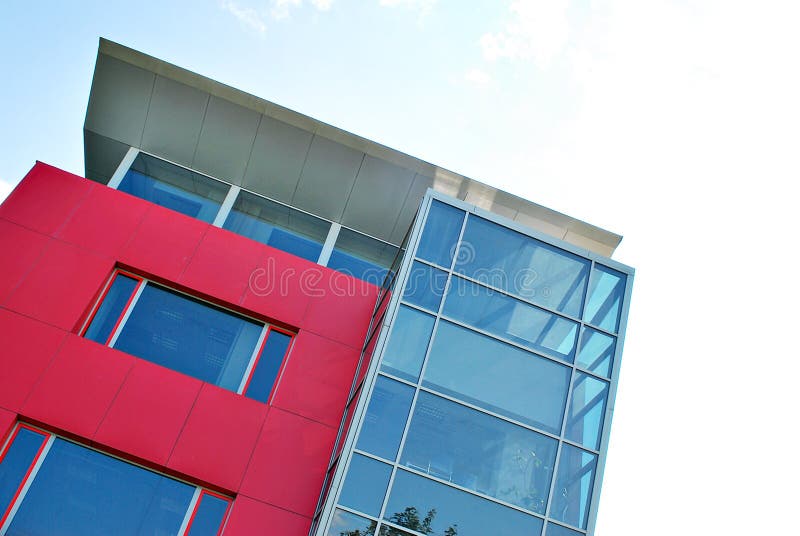 Modern office building. Architectural details of modern building.