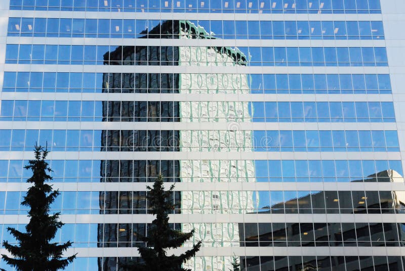 Modern Office Buildings in Calgary Stock Photo Image of glass, work