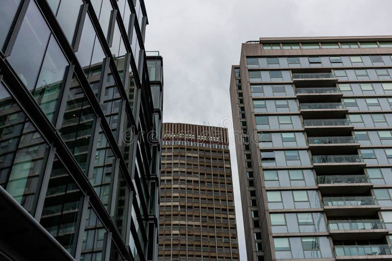 Modern Office Buildings in London Stock Image Image of exterior