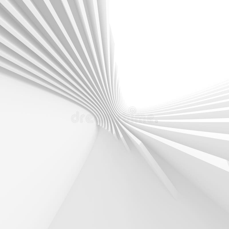 Modern Office Interior Design. White Architecture Wallpaper Stock