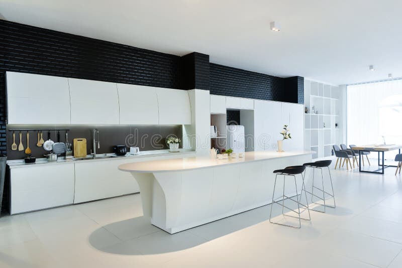 Modern open kitchen stock images Modern open kitchen stock images