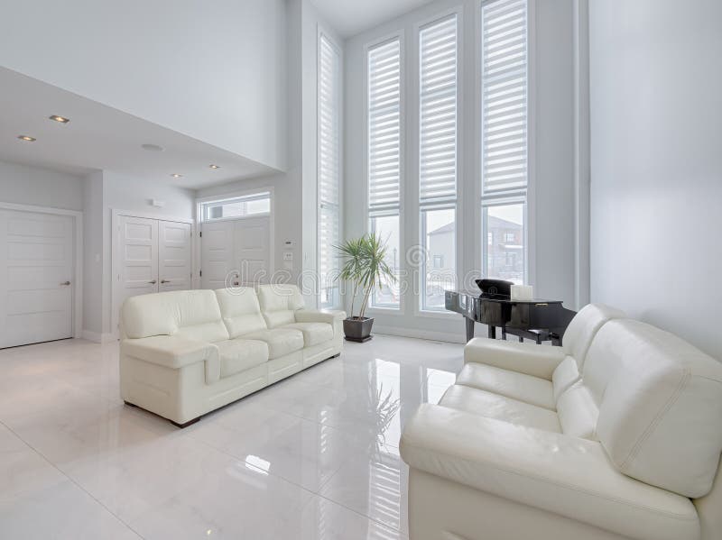 Modern open living room area with marble floors royalty free stock images Modern open living room area with marble floors royalty free stock images