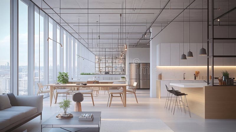 Cozy Studio Apartment Floor Plan, Isometric 3D Interior ... - Dreamstime - Scandinavian Apartment Floor Plan