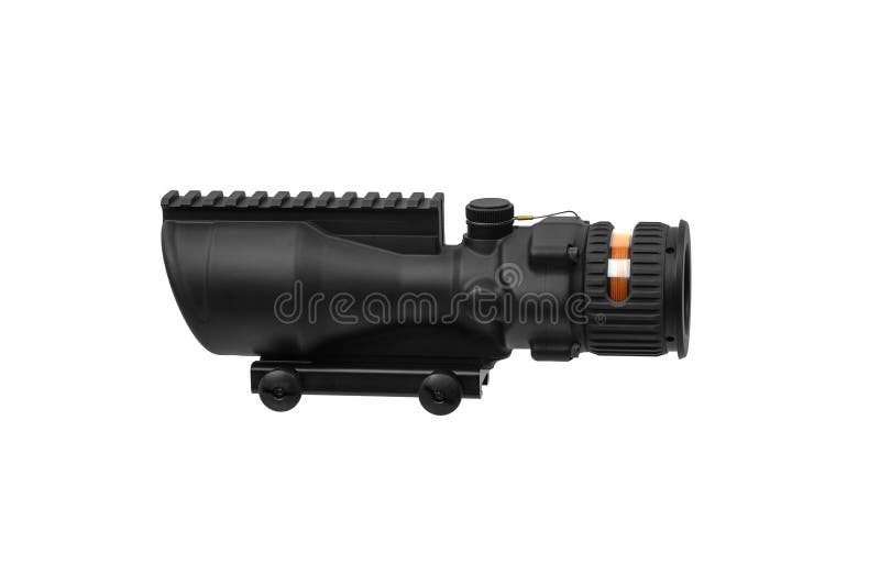 Modern Optical Collimator Sight. Aiming Device for Shooting at Short Distances Stock Image