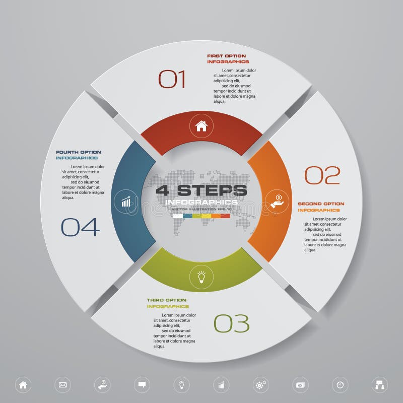 Modern 4 options presentation business infographics template. EPS 10. Modern 4 options presentation business infographics template. EPS 10.