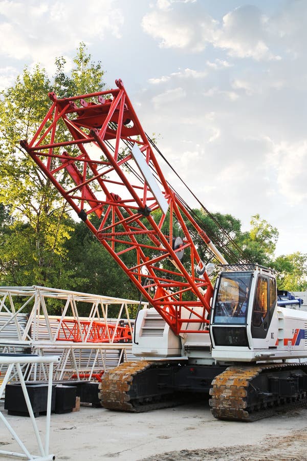 Orange excavator machines stock image. Image of heavy 30501519