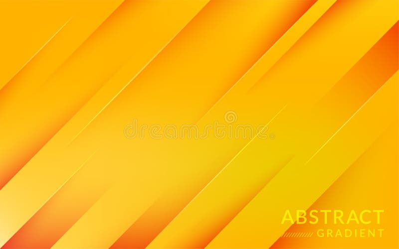 Modern Orange Yellow Gradient Background with Straight Abstract Lines Stock Vector