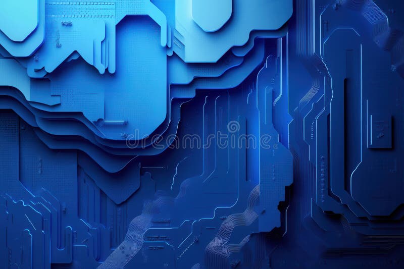 Modern paper art design showcases abstract cut outs evolving into pixelated shapes with a cyberpunk flair Generative AI royalty free stock images