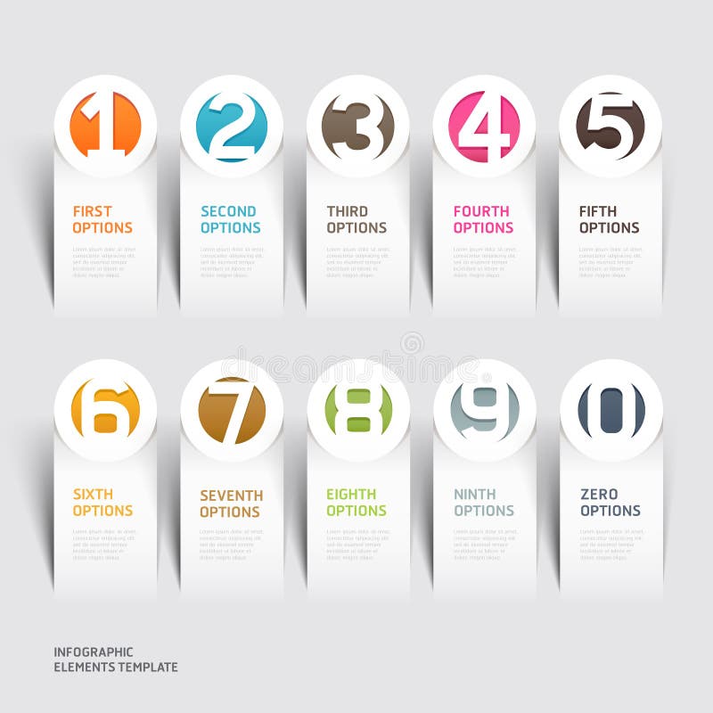 Modern paper cut template. Vector illustration. royalty free illustration