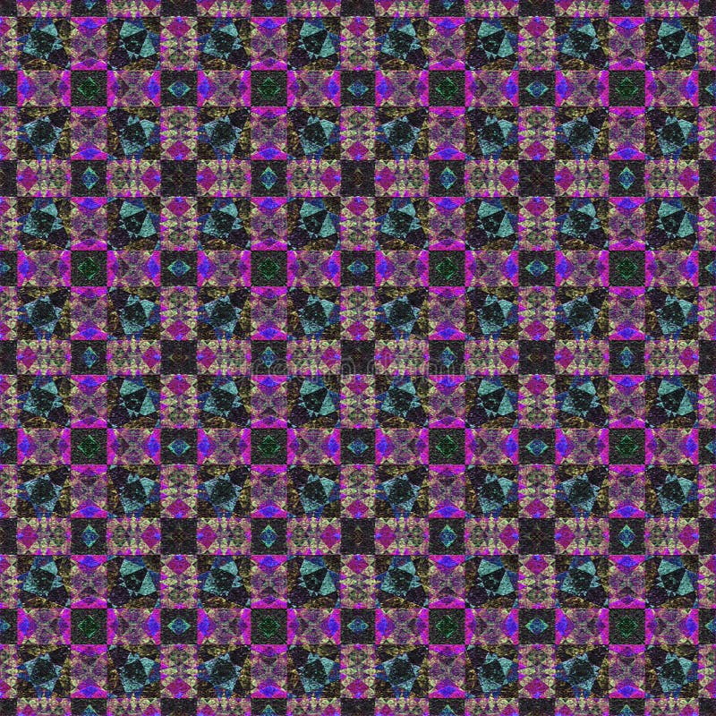 Modern Patchwork Check Pattern