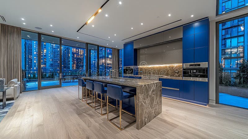 Top 10 Luxurious Penthouse Interior Design Ideas | metercube - Luxury-Textured-Style-Penthouse-View-Interior