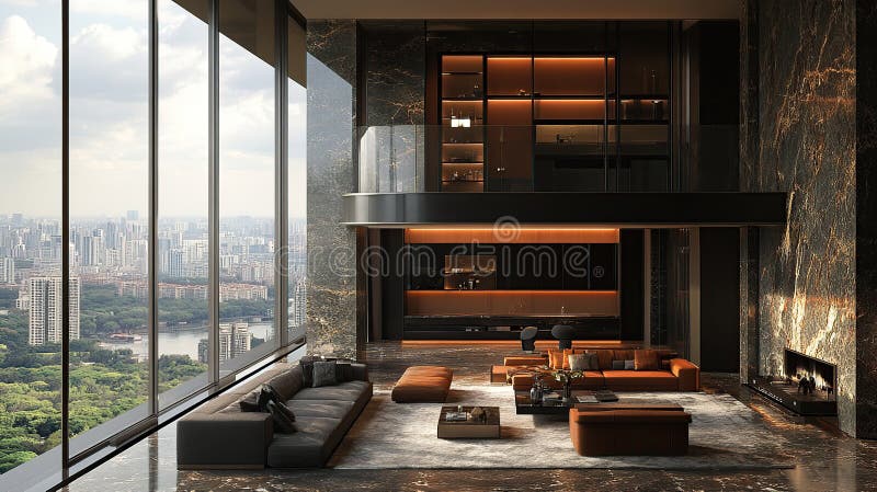 Image showcasing Inside a glamorous 2BHK Mumbai apartment styled like a New York penthouse