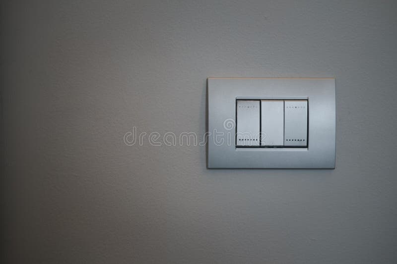 Modern Plastic Light Switch Stock Photo Image of bedroom, light