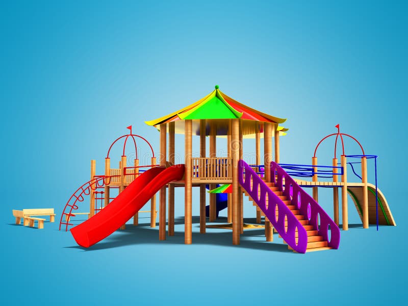 Playground 3d hi-res stock photography and images - Alamy