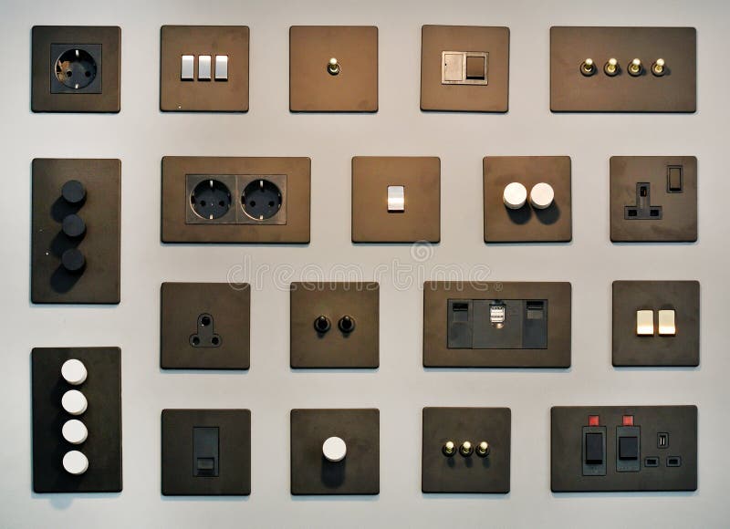 Plugs and switches stock photo. Image of energy, paper 119493786