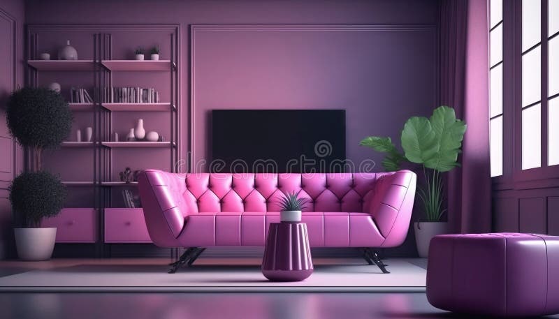 Modern Plush, Luxurious Interior Living Room. Ultra Modern ...