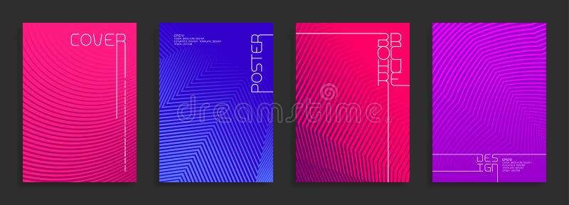 Modern poster templates. Abstract vector backgrounds with halftone gradients. vector illustration