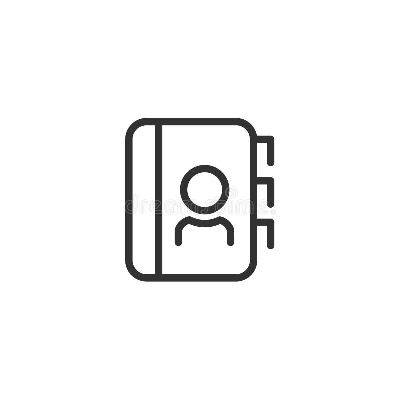 images Contacts App Icon Aesthetic Black contacts line icon design stock