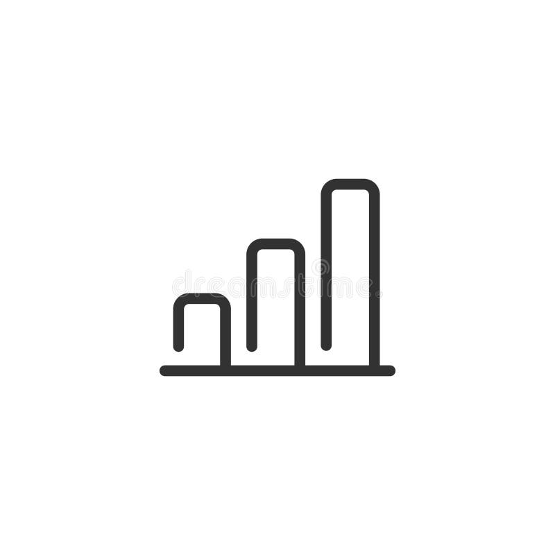 Growth Chart Line Icon Design Stock Illustration - Illustration of grow ...