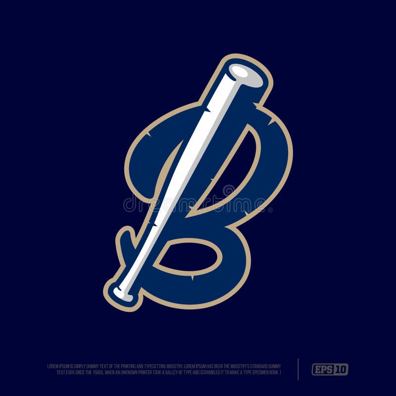 Modern Professional Letter Emblem for Sport Teams. B Letter Stock