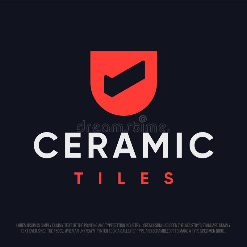 Modern Professional Logo with the Image of Ceramic Tiles, for the