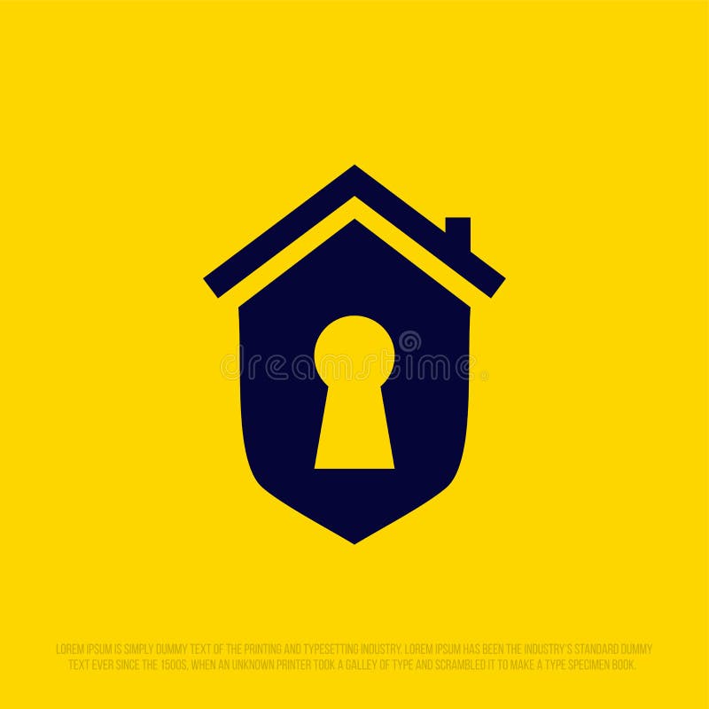 Modern Professional Logo with an Image of a Safe and a House Stock ...