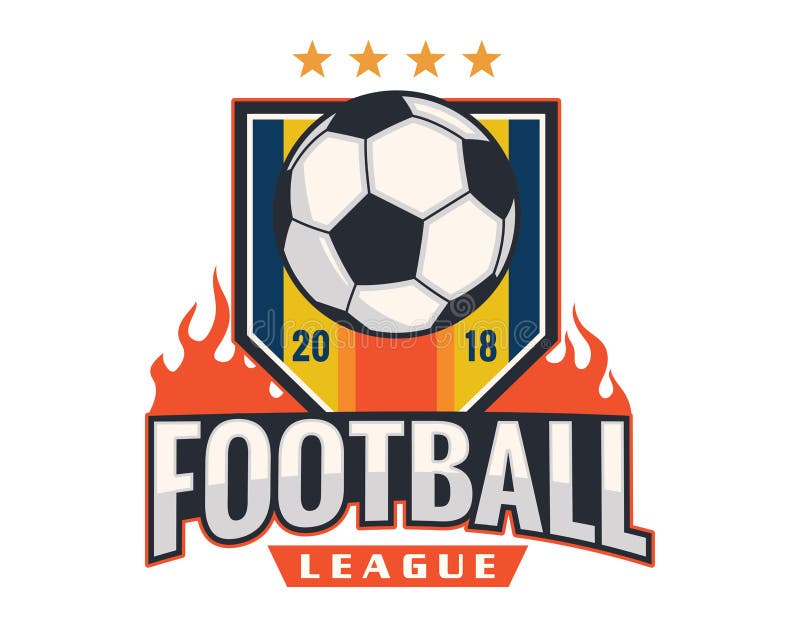 Modern Professional Soccer Logo Badge Illustration stock illustration Modern Professional Soccer Logo Badge Illustration stock illustration