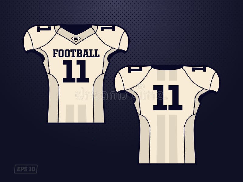 American football jersey mockup template design Vector Image