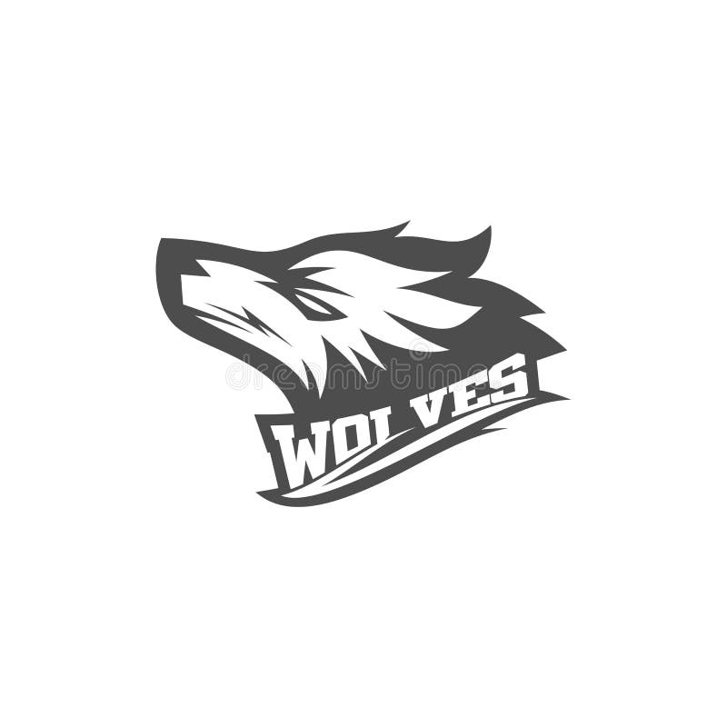 Modern Professional Wolf Logo for a Sport Team Stock Vector