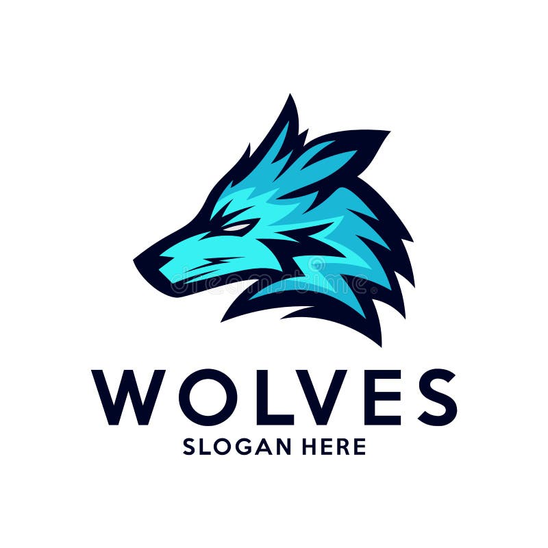 Modern Professional Wolf Logo for a Sport Team Stock Vector