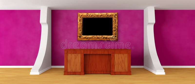 Modern purple reception royalty free illustration
