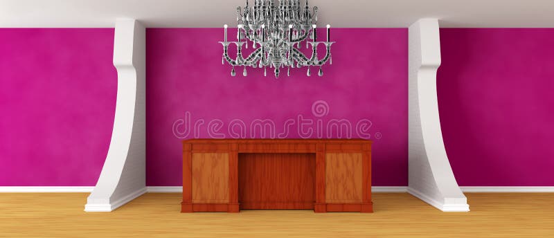 Modern purple reception vector illustration