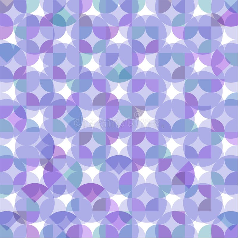 Modern of purple round geometrical pattern with multicolored vector. stock illustration