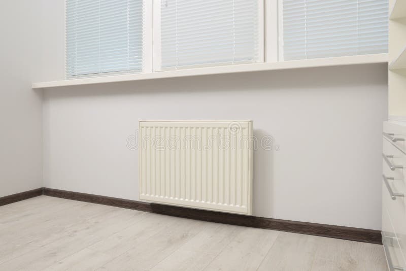 Modern Radiator in Room. Central Heating System Stock Photo Image of