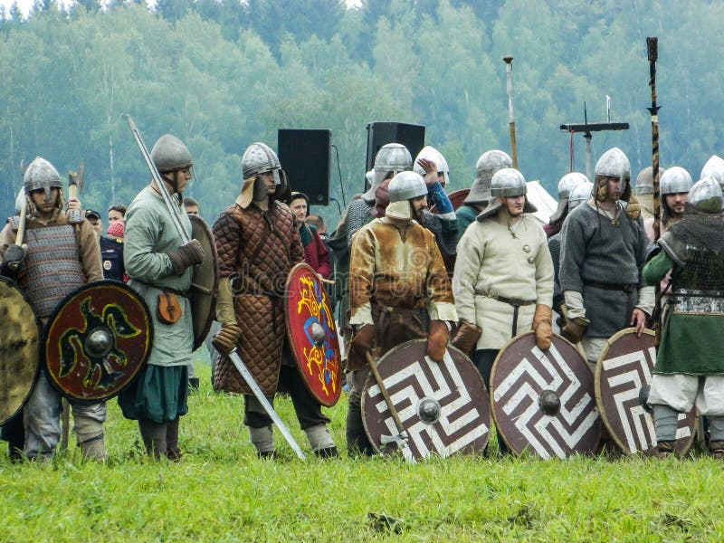 A Modern Reconstruction of the Ancient Battle of the Slavic Tribes in ...