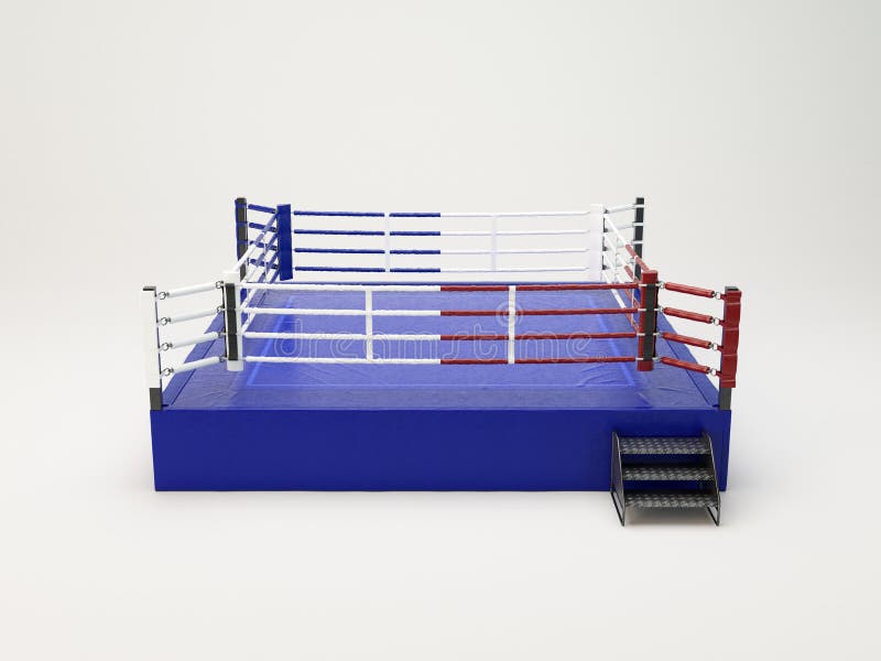 Modern Regulation Wrestling Ring Stock Illustration Illustration of