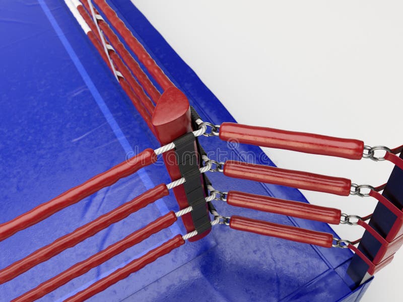 Modern Regulation Wrestling Ring Stock Illustration Illustration of