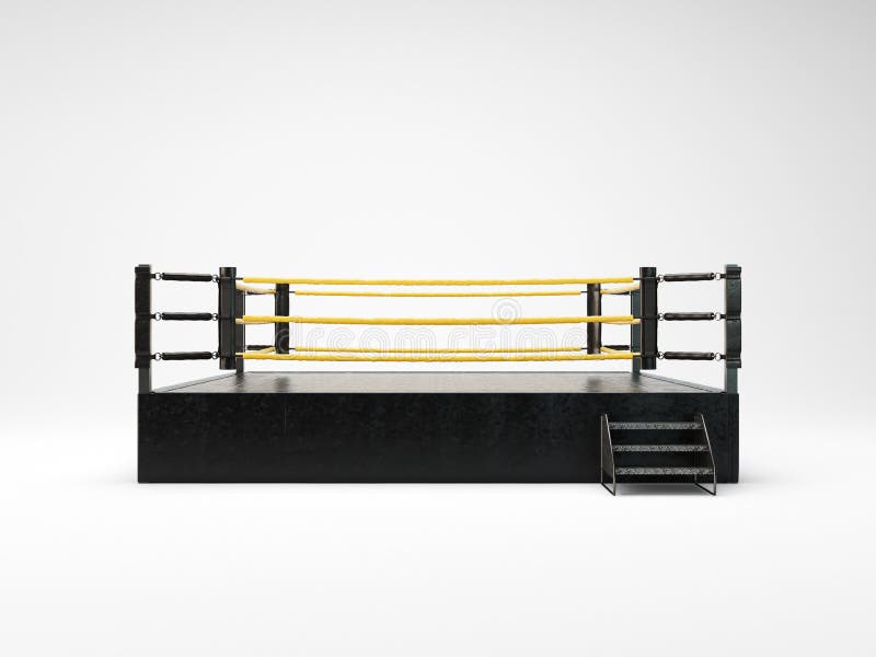 Modern Regulation Wrestling Ring Stock Illustration Illustration of